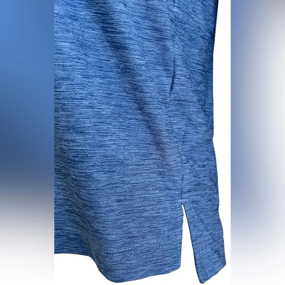 Athleta Girl Power of She Long Sleeve Heathered Blue Top, Size 12 - Picture 4 of 6